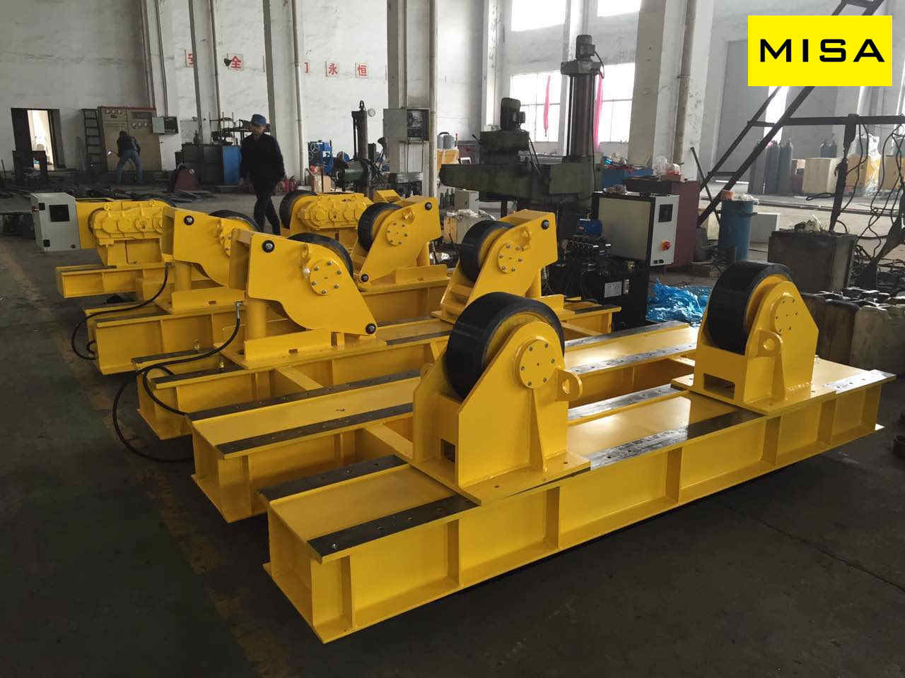 Wireless Pipe Turning Rollers HGK-60 Double Drive For Welding