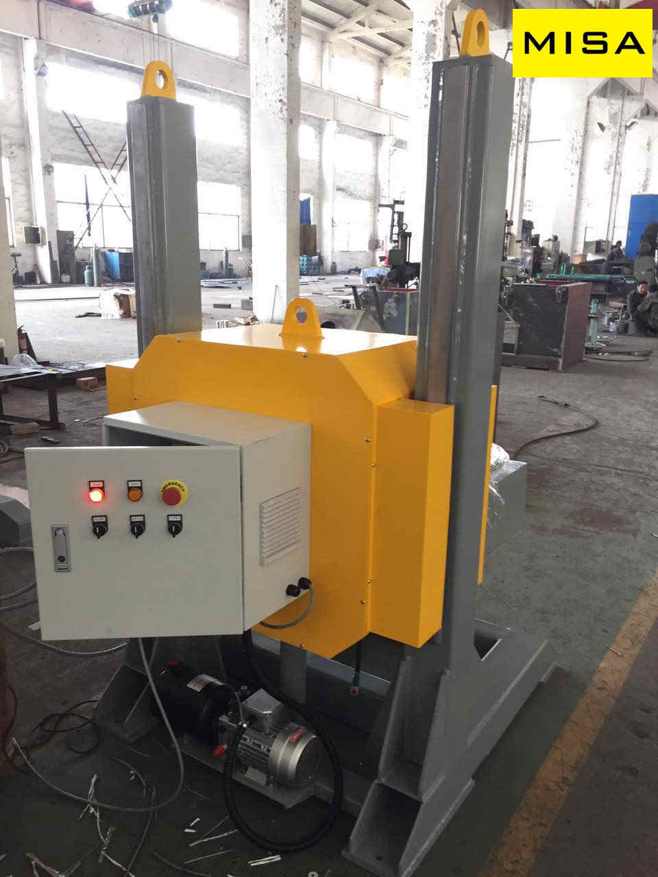 L - Type  Welding Positioner With 2000mm Table And 3kw Turning Power