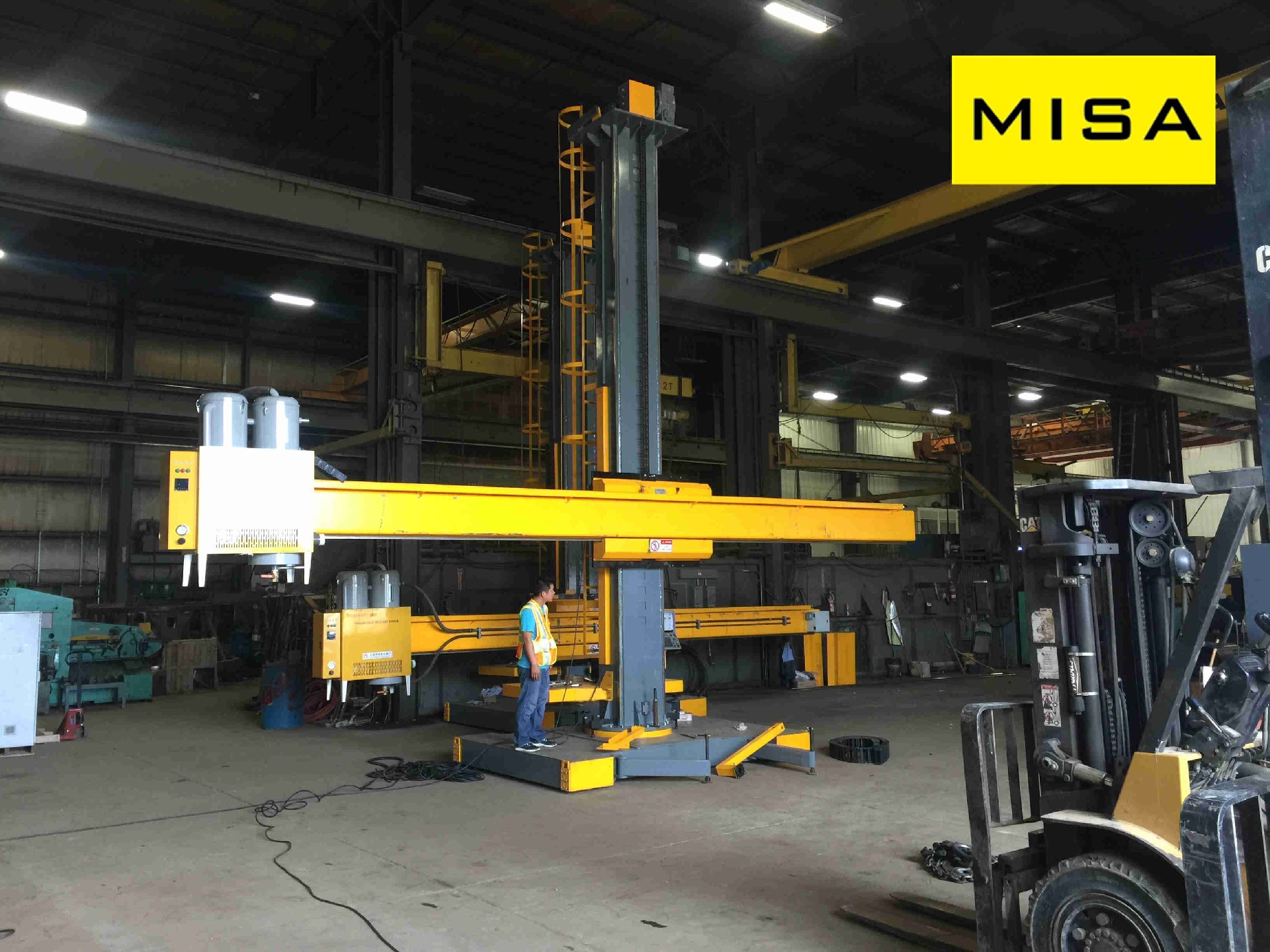 ZH2020 Yellow Fixed And Manual Cloumn And Boom (Manipulator) Witn SAW For Longitudinal Welding