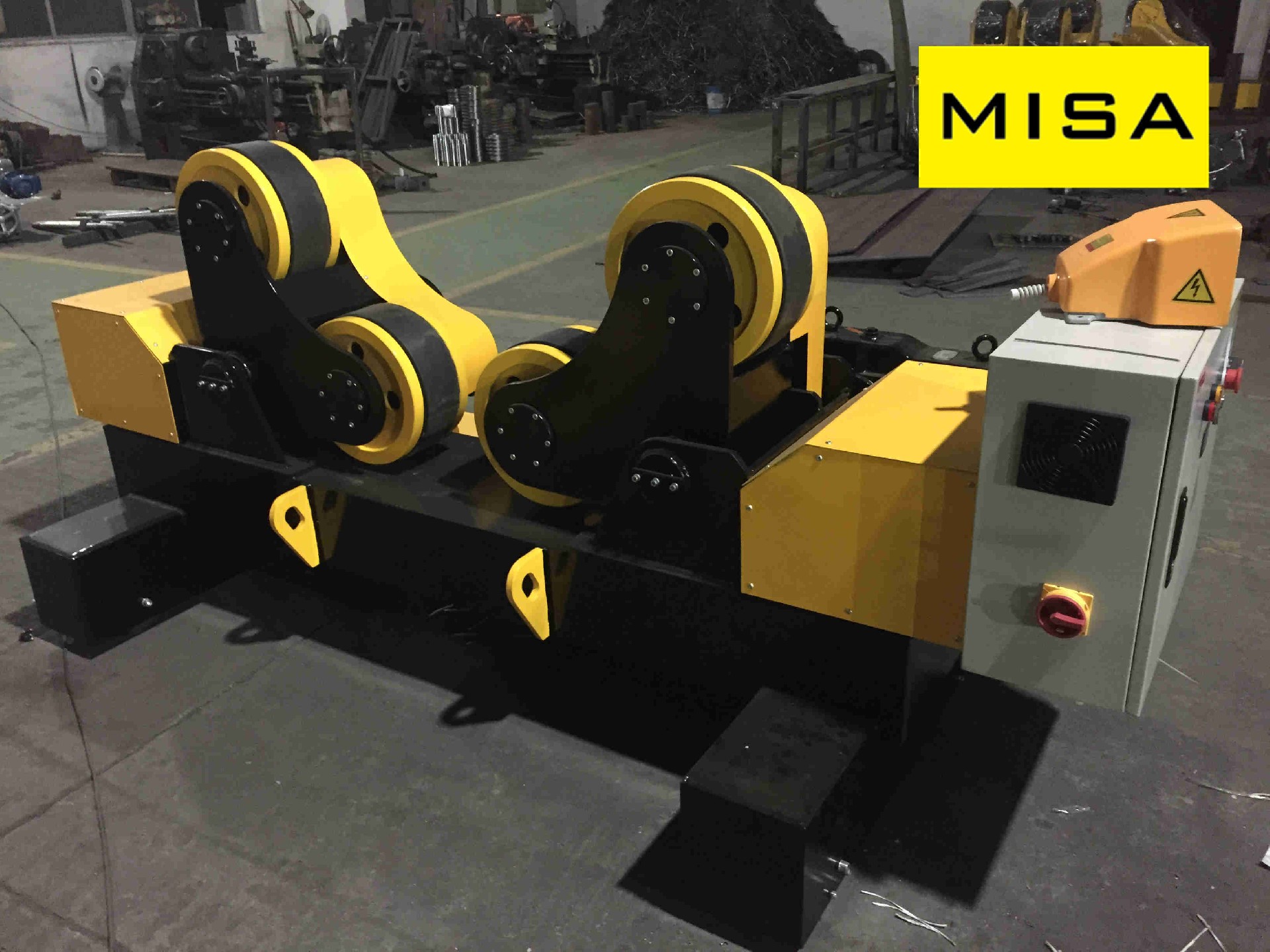 Easy Operation Vessel Self-aligning Welding Turning Rolls With Width 180mm PU Wheels