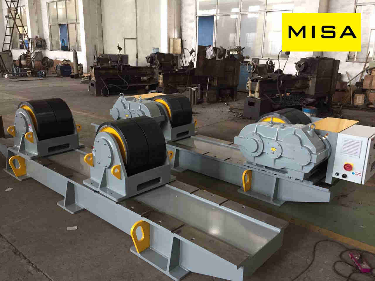 Assembly Steel Pipe Conventional Turning Rollers With 350mm Wheel Diameter