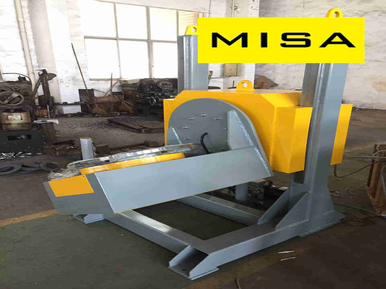 HBJ-05 Elevting L-type Welding Positioner With 0.09-0.9rpm Overturning And Vertical Turning Table