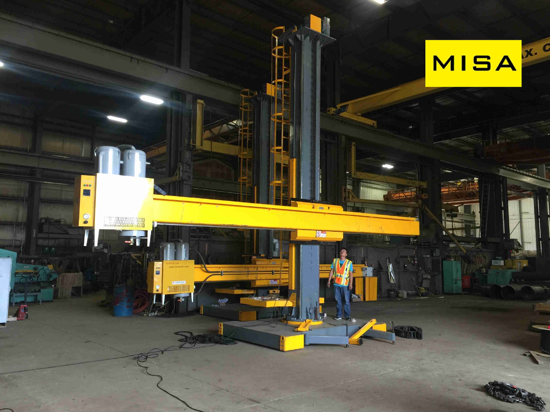 LH3040 Fixed Welding Column And Boom With Cross Sides And Seam Tracker