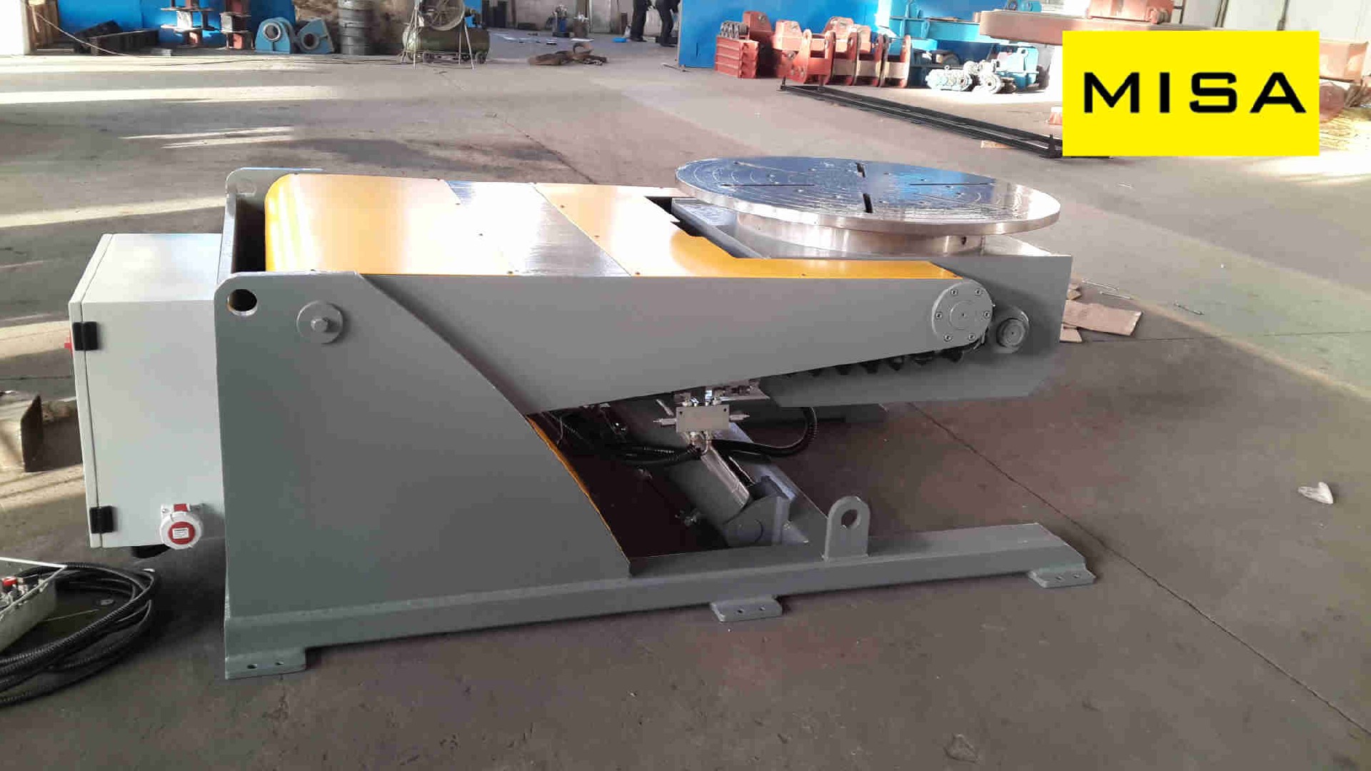 Steel Tank Weld Vertical Flange Hydraulic Welding Positioner For Pressure Vessel