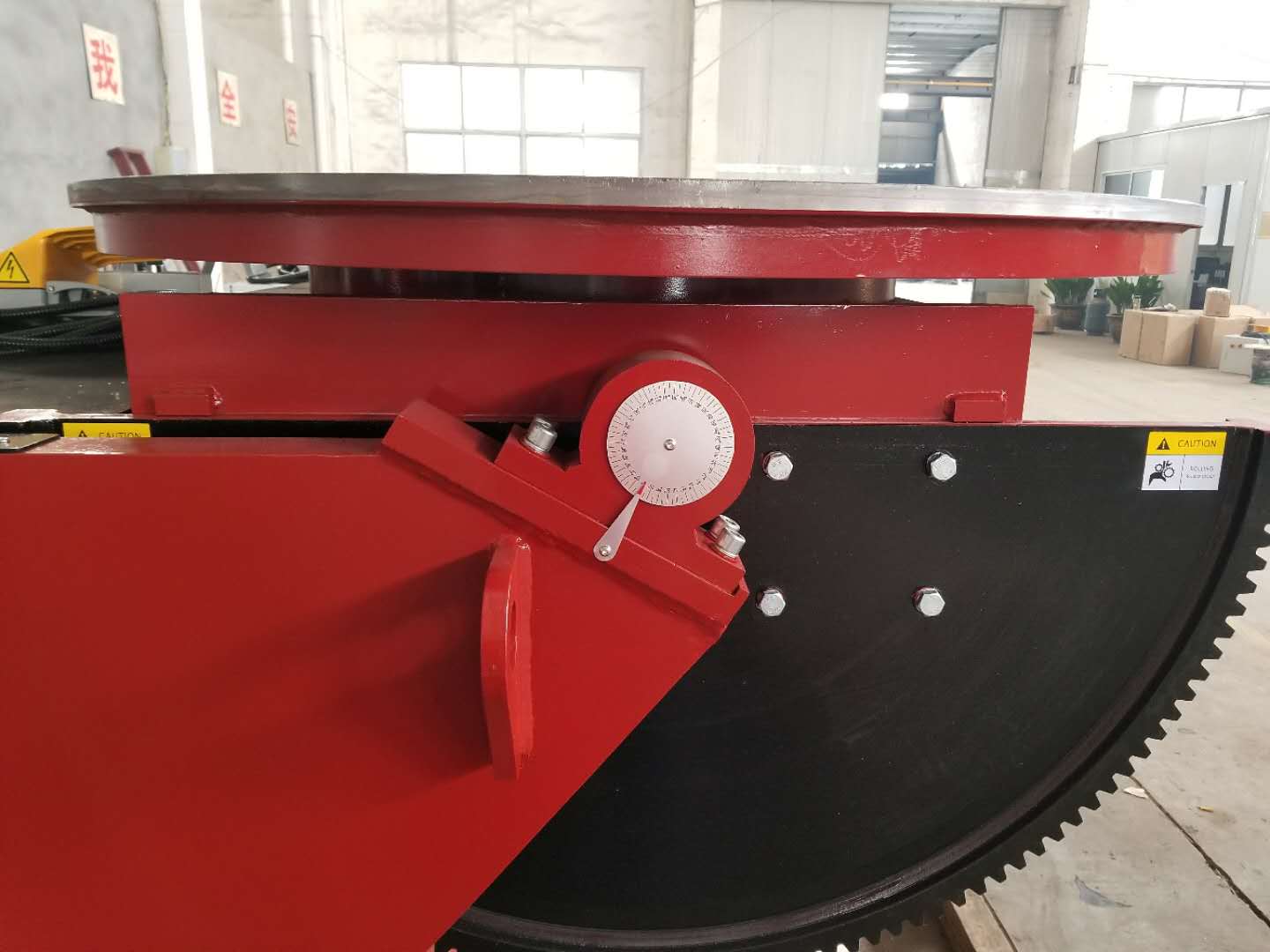 HBJ-10 Fixed Welding Positioner With 0.09-0.9rpm Overturning And Vertical Turning Table