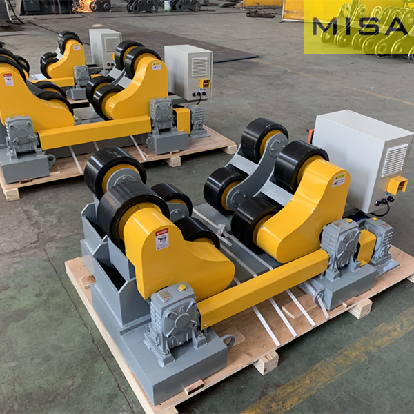 10 Ton Manual Moving Turning Rolls Welding and Positioning Equipment With PU Wheels for Pipe