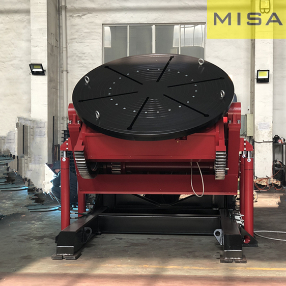 Elevating Welding Positioner For Flange Or Pipe With 2200mm Faceplate Welding and Positioning Equipment