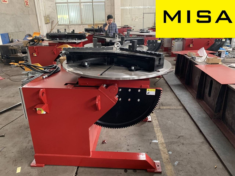 Application of welding positioner in flange